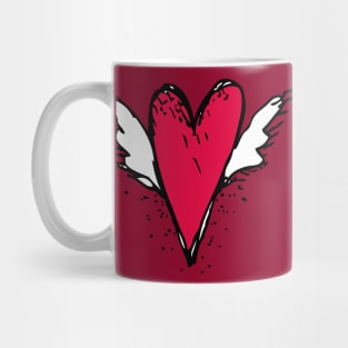 Red heart Mug